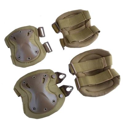 China Breathable Wholesale Brown Soft Shell Knee And Elbow Pads Military for sale