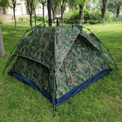 China Automatic Camouflage Hydraulic Double Layer Rainproof And Windproof Tent Outdoor Camping UV-Resistant for sale