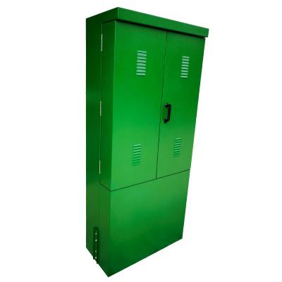 China Battery Telecom Metal Enclosure Double Terminal Stakes Pedestal Ground Available Outdoor Waterproof Electric Steel Cabinet Box for sale