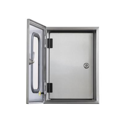 China Electronic Visible Window Waterproof Metal And Equipment Waterproof Panel Free Standing Enclosure Escutcheon Box for sale