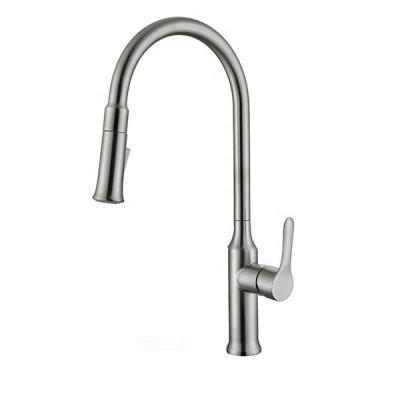 China Sense SS Faucets Cold And Hot Water Kitchen Sensor Faucet Chrome Pull-Down Faucet for sale