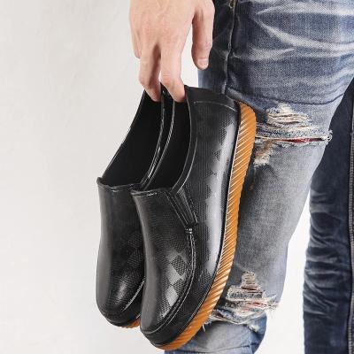 China New Artificial Leather Plastic Men's Spring Boots Trend Anti-slip Kitchen and Autumn Rain DAMPENING Fishing Work Car Wash Shoes for sale