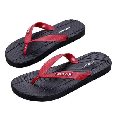 China Round Comfortable Men Fashion Indoor Outdoor Slippers Boys Refine Black Beach Flat Flip Flops for sale