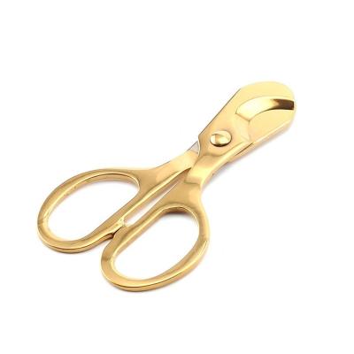 China Special Eco-friendly Hot-selling New Cigar Scissors Gift Art Smoking Utensils Stainless Steel Cigar Cutter Cigar Smoking Accessories for sale