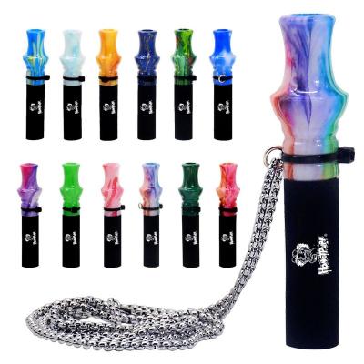 China Mouthpiece for Hookah Resin Hookah Mouthpieces for Hookah Shisha Hose with Stainless Chain Mini Bag Shisha Mouth Narguile Chicha Shisha Accessories for sale