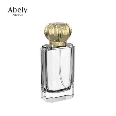 China High End Empty Glass Perfume Bottle Men 30ml 50ml 100ml Square Custom Cologne Glass Bottle for sale