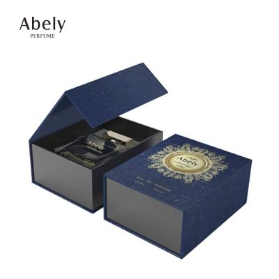 China Creative Black Flip Lid Luxury Bottle Unique Perfume Packaging Box Handmade Custom Rigid Paper Magnetic Closure Maker for sale