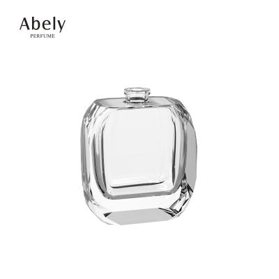 China Abelyperfume Wholesale Custom Wholesale Luxury Transparent Cosmetic Perfume 50ml Glass Bottle Perfume Fancy Bottle for sale