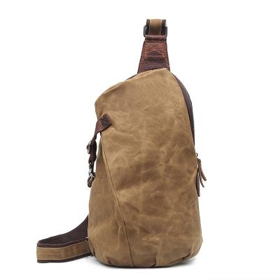 China Vintage Small Cross - Body Backpack Casual Shoulder Rucksack Canvas Sling Bag for Men Women Outdoor Cycling Hiking Hiking Travel for sale