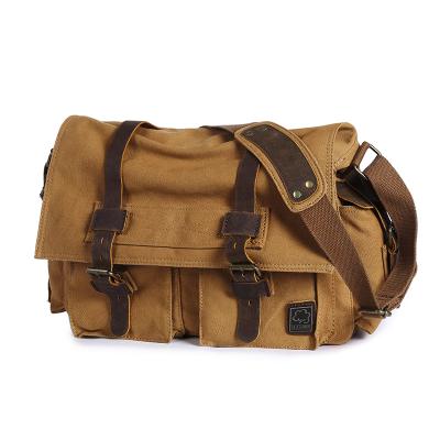 China Day Shoulder Bag Vintage Style Canvas Men's Bags Cross - Body Single Messenger Shoulder Bag for sale