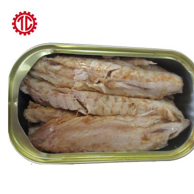 China Mackerel Tuna Canned Tin Fish In Canned Vegetable Oil 125G for sale