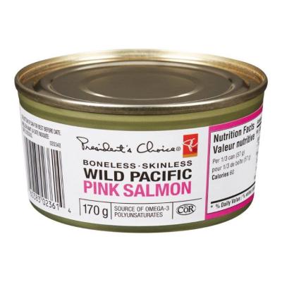 China Salmon Fish In Vegetable Oil canned 400g, 185g, 200g for sale