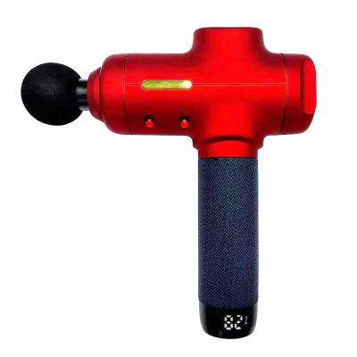 China Electric Quantity Display Massage Gun Non-slip Fitness Fascia Gun with 6 Speed ​​Vibration for sale