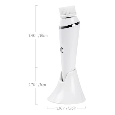 China Acne Treatment IPX7 Waterproof Portable Facial Cleansing Brush With 360 Degree Deep Exfoliation for sale