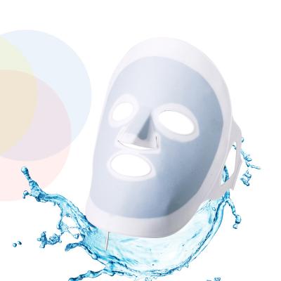 China Soft Silicone LED Facial Mask 3 Colors Bule Red Yellow Infrared Light Therapy Photon Push LED Light Therapy Beauty Skin Care Instrument Beauty Skin Care Dye Removal for sale