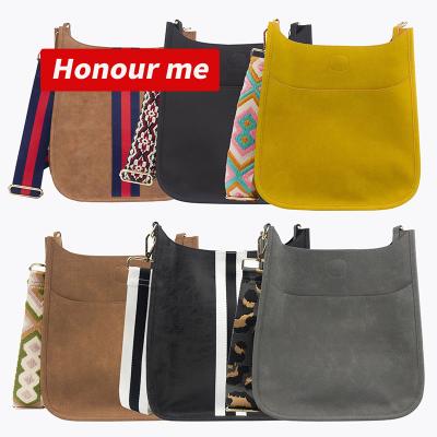 China Fashion UHV Suede Cross - Body Bag Women Leather Messenger Shoulder Bag Luxury Black Women for sale