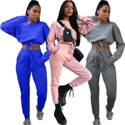 China Breathable Tracksuits For Women Long Sleeve Hoodie Two Piece Tracksuit Set Sweatsuit Women for sale