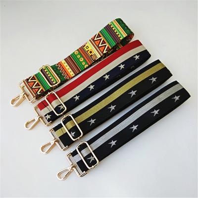 China Custom Hot Sale OEM UHV 5CM New Bohemian Coloful Bag Straps Fashion and Comfortable Straps for Ladies Shoulder Bag for sale