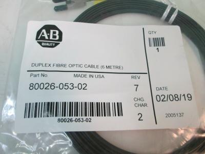 China Allein-Bradley 80026-053-02 Duplex-Faseroptikkabel 6M zu verkaufen