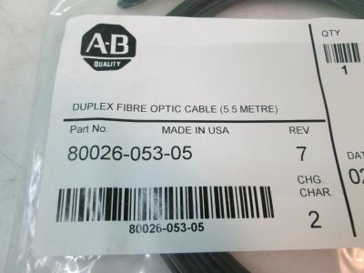 China Allein-Bradley 80026-053-05 Duplex-Faseroptikkabel 5,5 M zu verkaufen