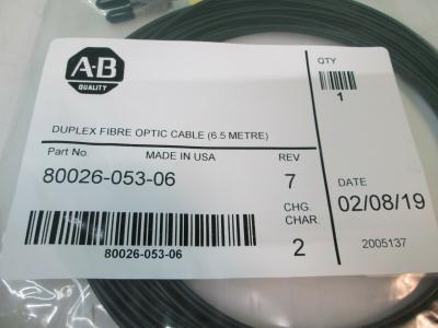 China Allen-Bradley 80026-053-06 Duplex-Faseroptikkabel 5,5 M zu verkaufen