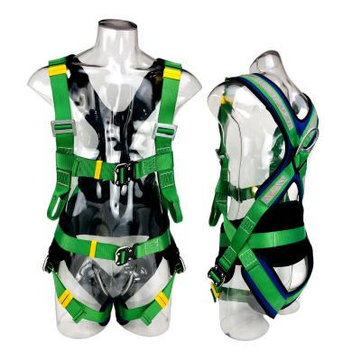 China spec. D-ring Full Body Climbing Harness Safety Building Fall Protection Strap Safety Belt Seat Belt Body Harness TM for sale