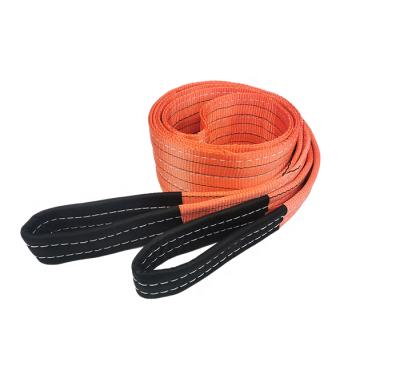 China 100% Polyester 1t/2t/3t/4t/5t Polyester Runner Webbing Sling Lift Flat Strap Lifting Belt for sale