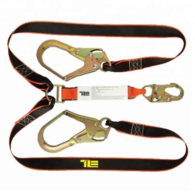 China Fall Protection Equipment Fender Safety Lanyard With Big Hook And Small for sale