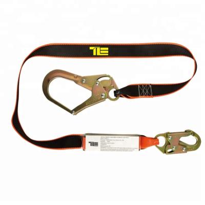 China Fall Protection Equipment Fender Safety Lanyard With Big Hook And Small Single Hook for sale