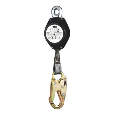 China Anti-Falling Equipment Retractable Fall Interceptor Fall Protection Self Retracting Safety Lifeline With Steel Snap Hook for sale