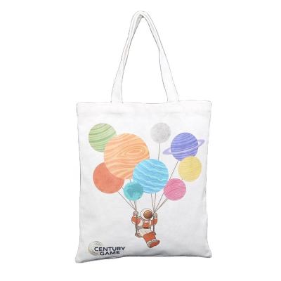 China Custom Printed Logo Tote Shopping Cotton Canvas Bag Handled Cross Handle Body Bag for sale