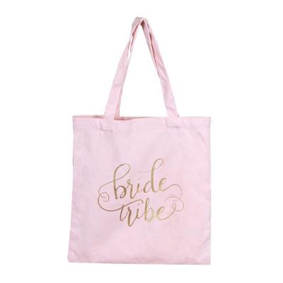 China Custom Canvas Handled Fashion Tote Bag No Minimum Blank Cotton Tote Bags for sale