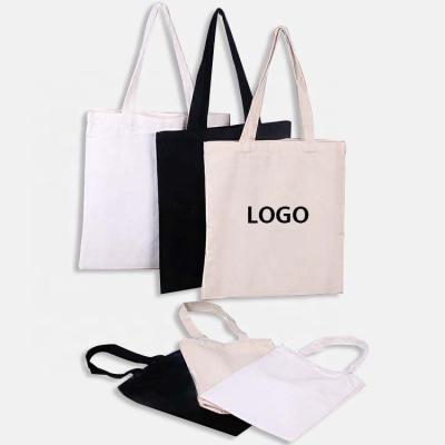 China Black 100% Manipulated Cotton Canvas Tote Bag Custom Print Promotional Canvas Tote Bag Wholesale for sale