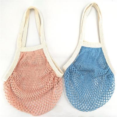 China Eco-friendly 100% Organic Cottons Mesh Produce Bag Set Vegetable and Fruit Shopping Mesh Bag for sale