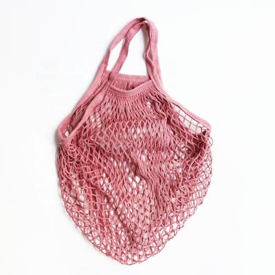 China 2019 Eco-friendly Reusable Packaging Mesh Shopper Bag Fruit Storage Handbag New Mesh Bag Net Bag String Shopping for sale