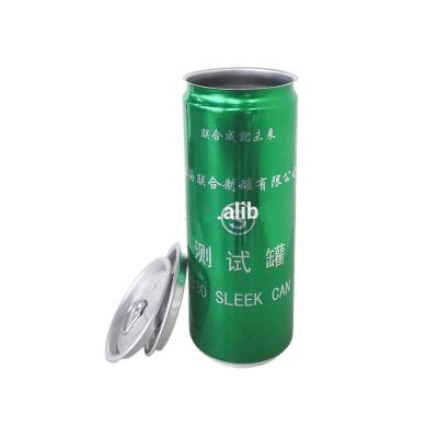 China 330ml Empty Beverage Aluminum Sleek Can for Food Canning en venta