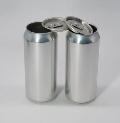 China 16oz 473ml Empty Aluminum Beverage Cans with Lids Dia 52mm en venta