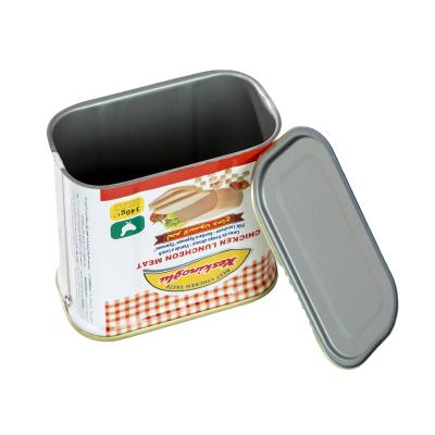 China 340g 12oz Square Empty Food Grade Tin Cans for Food Packaging for sale