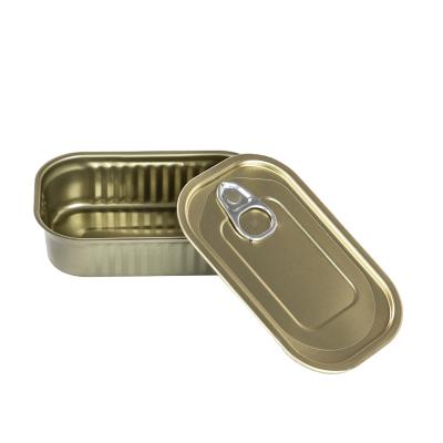 China Wholesale Food Grade Oval Canned Fish Tin Cans for Food Canning zu verkaufen