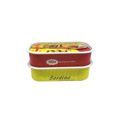 China Crude Sardine Fish in Oil Canned Sardine Brands Sardine Can 125gx50tins zu verkaufen