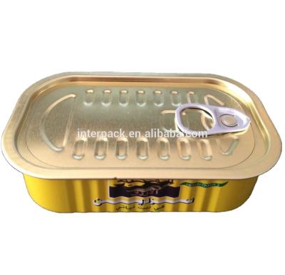 China Food grade 125g sardines fish tin can zu verkaufen