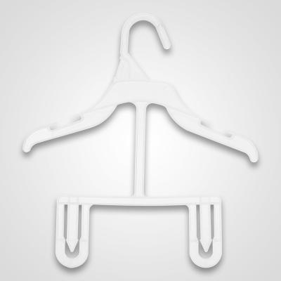 China Eco-friendly Hot Sale Sets Multifunctional Cheap Plastic Frame Hanger For Clothes White for sale