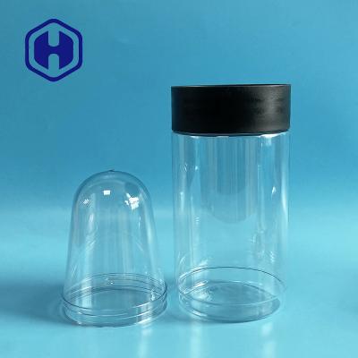 China 1000 ml Botão de PET Preforma 307# transparente Fechadura de parafuso Lato de plástico Espesso de parede Boca larga 83mm à venda