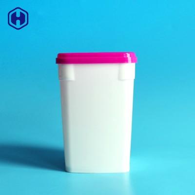 Cina Il recipiente di plastica bianco di imballaggio per alimenti 690ML pp copre i contenitori di plastica di biscotto del cappuccio in vendita