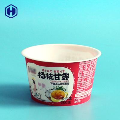 China Food Grade IML Plastic Containers Non Spill Compostable Plastic Cups for sale