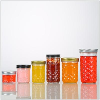 China 100ml Viable 150ml 200ml 300ml 500ml Round Clear Sealed Glass Jar Crystal Cups Mason Drink Cup Jam Honey Bottle for sale