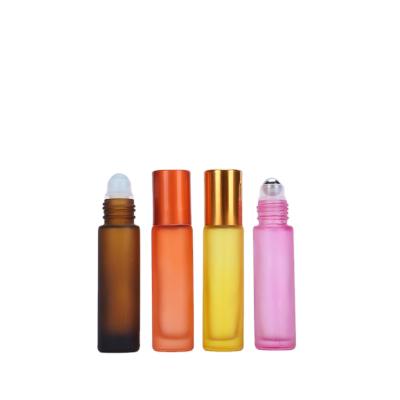 China Personal Care Products 6ml Essential Oil Roller Stocked Glass Perfume Bottle With Roll On Ball for sale