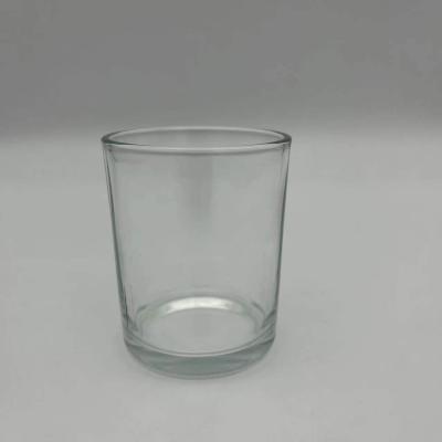 China Daily Life Home Decorate Good Quality Candle Glass Jar Clear Glass With Wooden Matel Lid Customized Logo / for sale