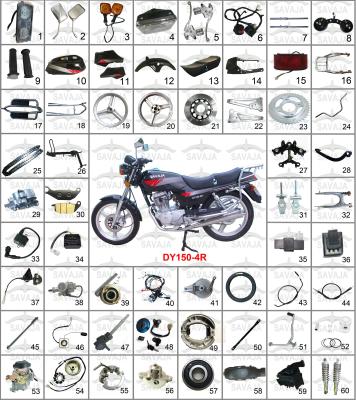 China MOTORCYCLE SPARE PARTS FOR HONDA CB125T,MOTO DY150-4R,CHEAP SPARE PARTS DY150-4A DY150-4A FROM DAYUN for sale