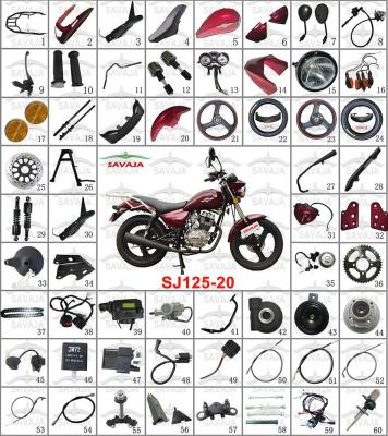 China MOTORCYCLE SPARE PARTS FOR DAYUN,FEKON,MOTO GN125,GN150,APSONIC CHEAP MOTORCYCLE PARTS SJ125-20 SJ125-20 SJ125-20 for sale